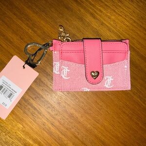NWT - Juicy Couture Pink Lemonade Wallet and Card Holder With Glitter Accents